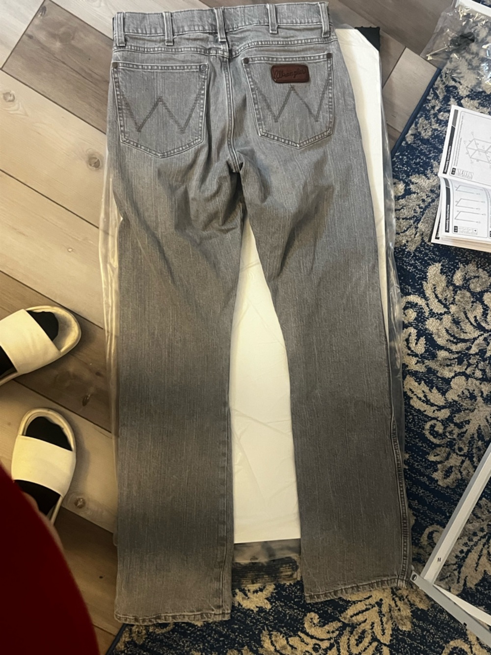 Wrangler Men's Gray Bootcut Jeans